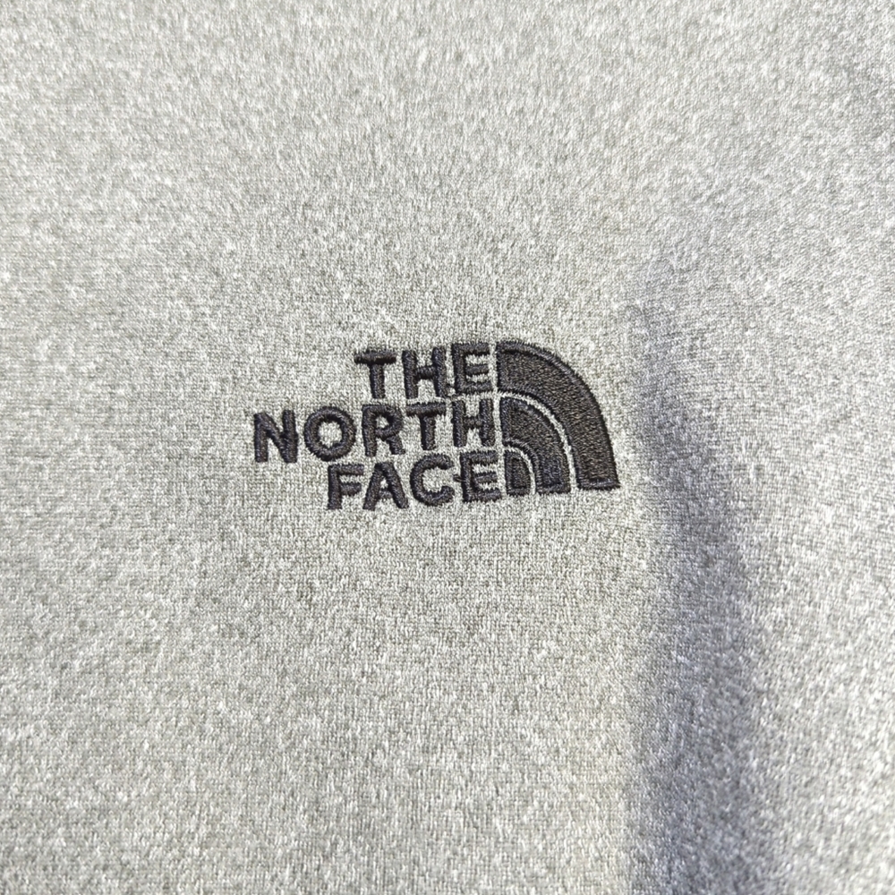The North Face‎ Womens XL Gray Quarter Zip Fleece Pullover Heather Mock Neck 477 - Picture 2 of 7